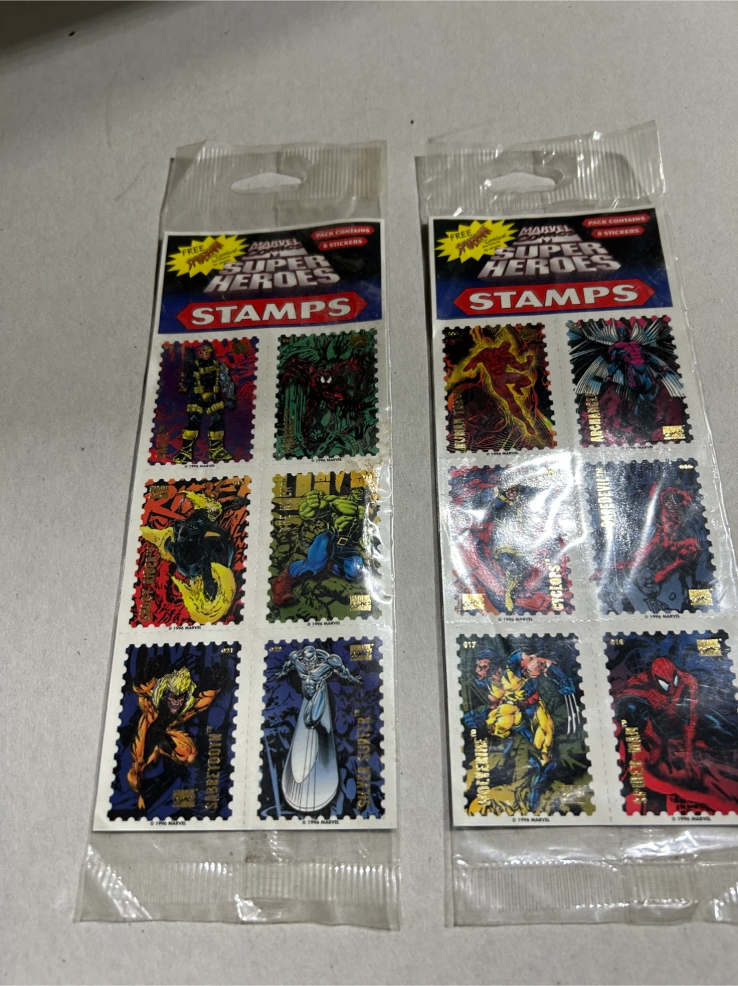 Marvel Super Heroes Stamps and Stickers (2 Packs)