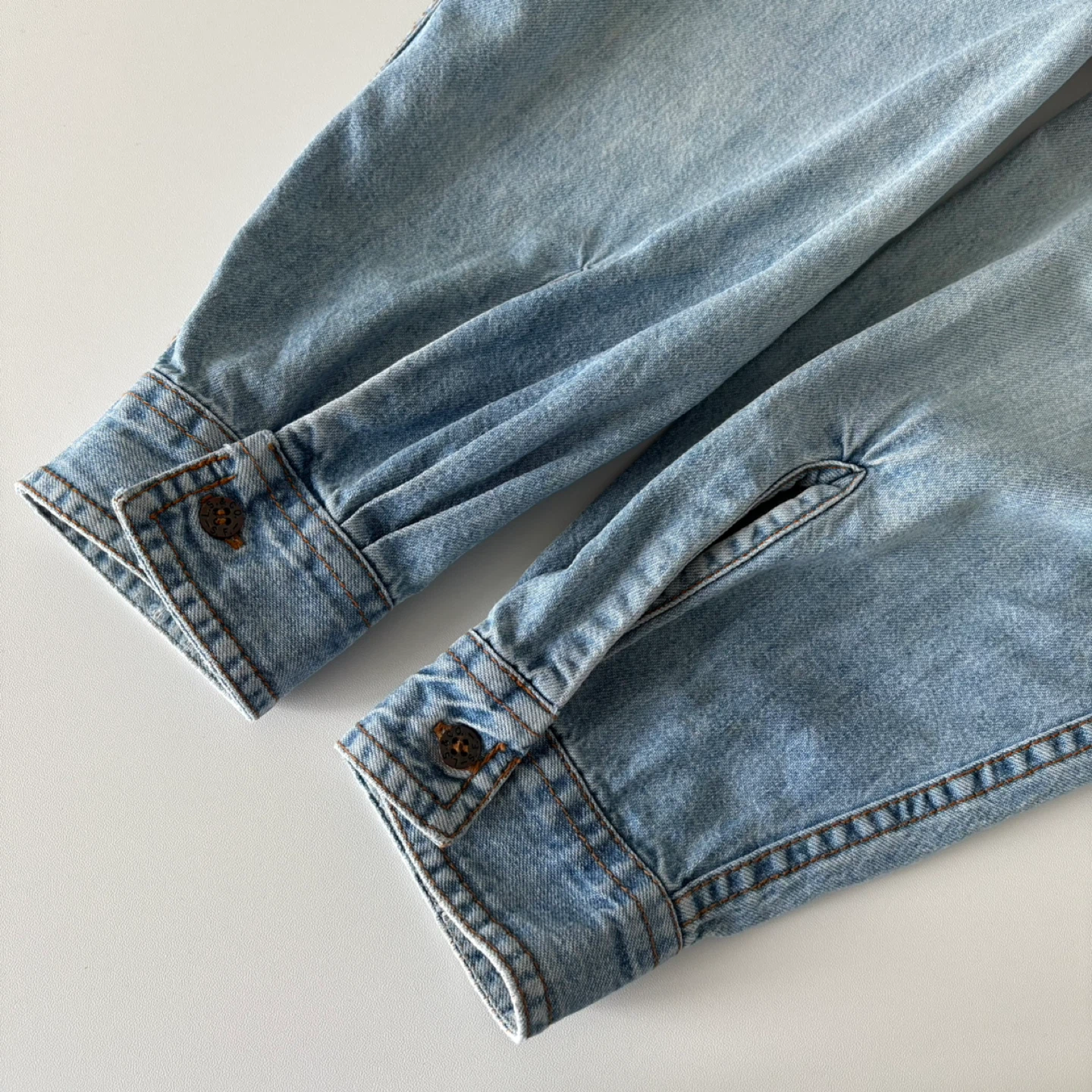 Vintage Levi's Denim Shirt Orange Tab - photo 4