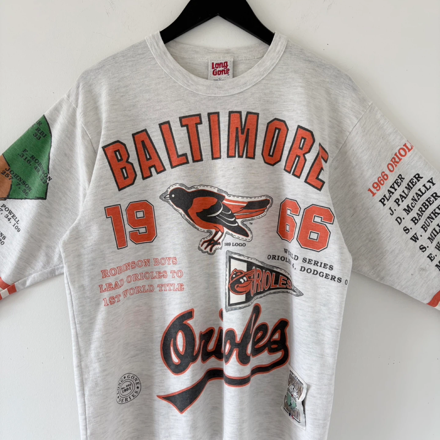 Vintage 1991 Baltimore Orioles 3/4 Sleeve T-shirt - photo 4