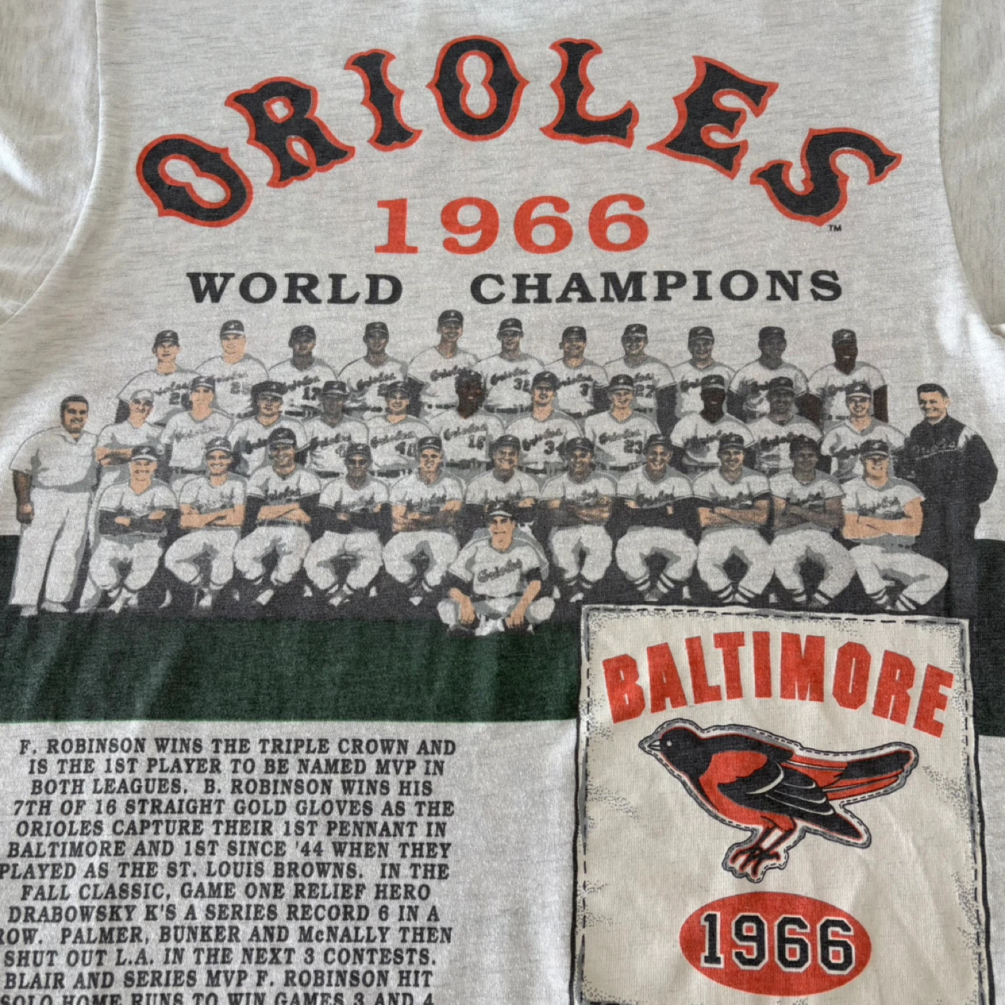 Vintage 1991 Baltimore Orioles 3/4 Sleeve T-shirt - photo 5