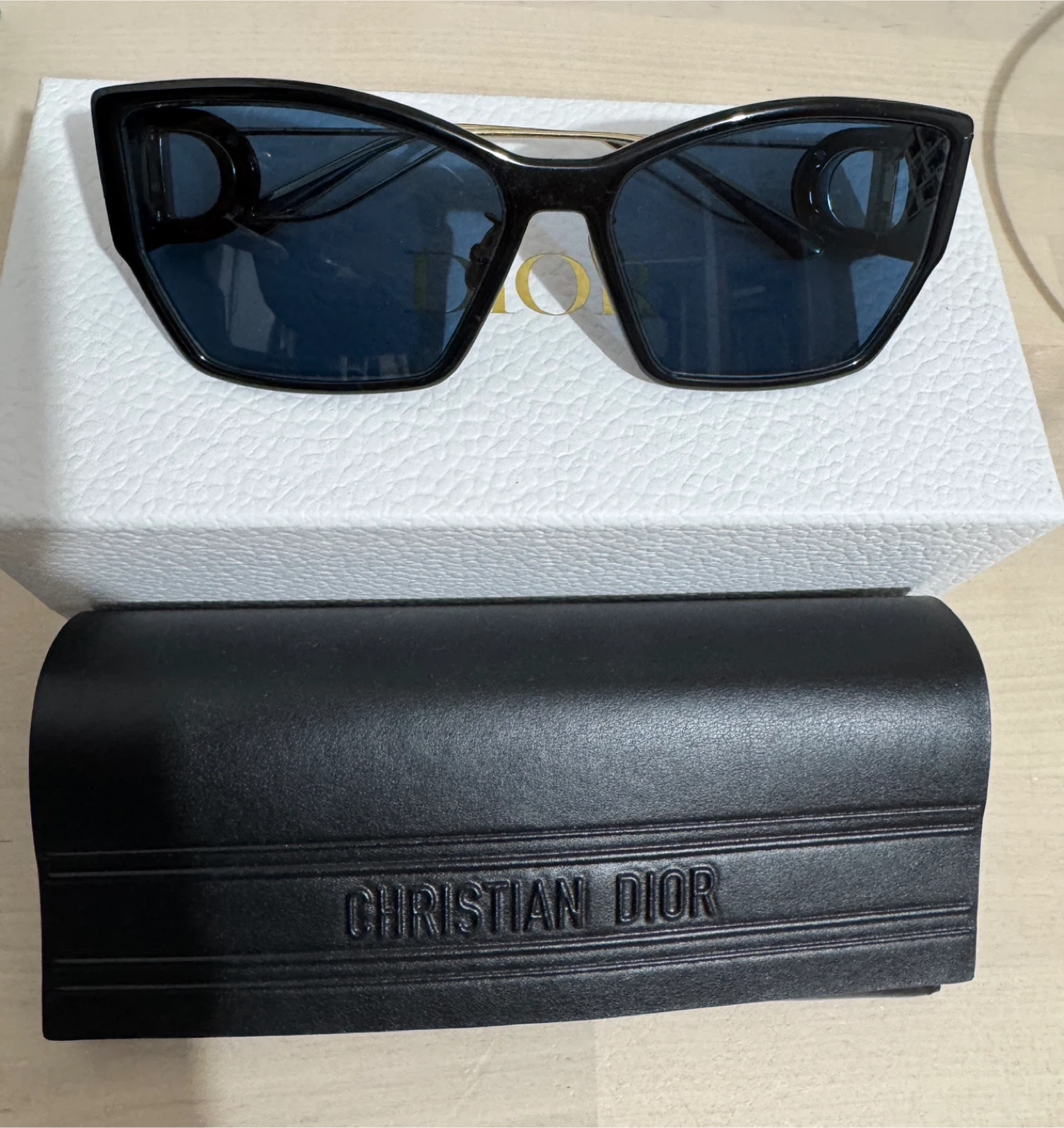 Christian Dior Black Sunglasses with CD Logo - photo 5