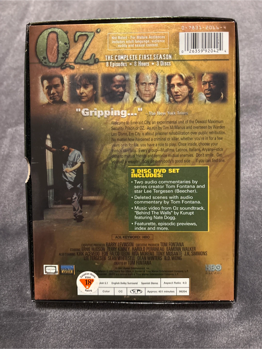 OZ The Complete First Season DVD Set - photo 2