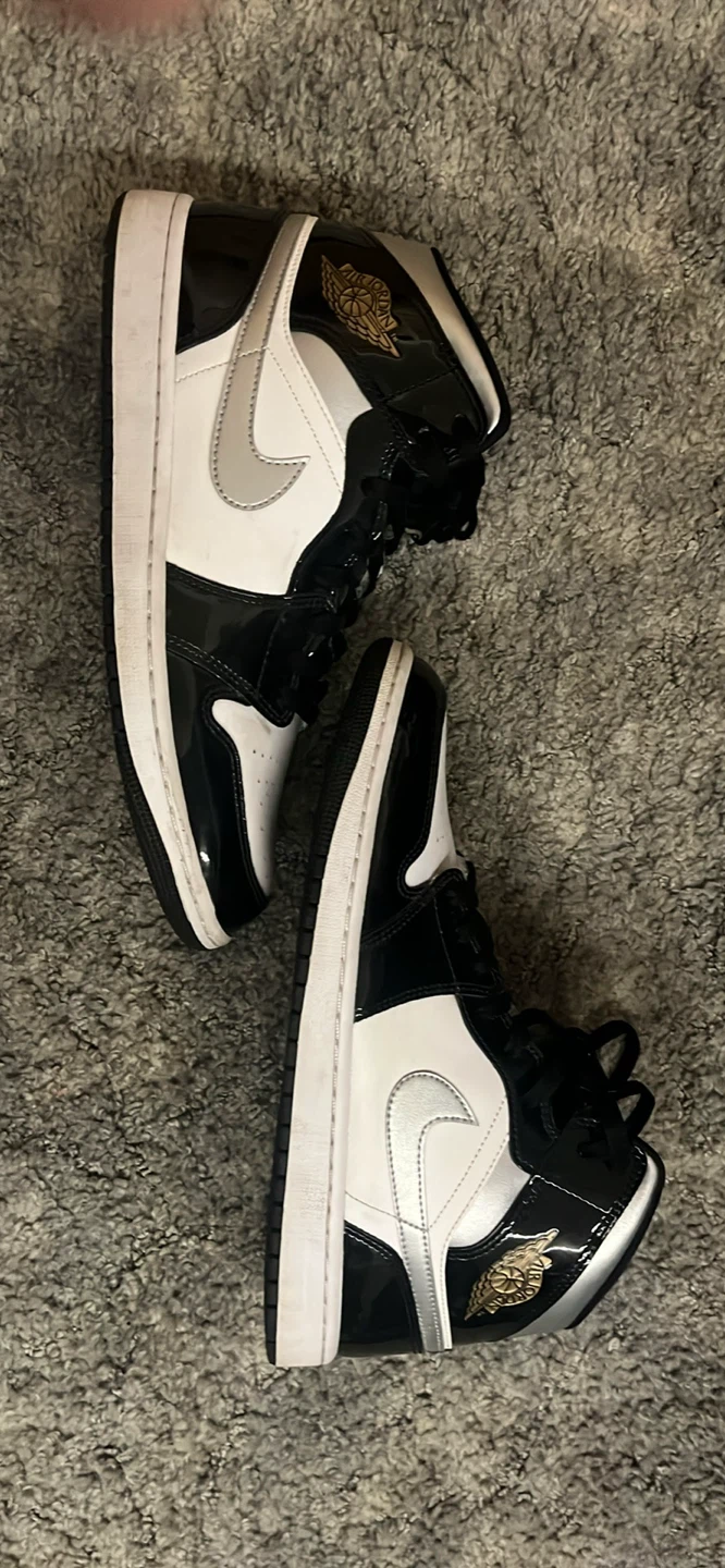 Air Jordan 1 Mid SE 'Black White' Shoes US 10.5