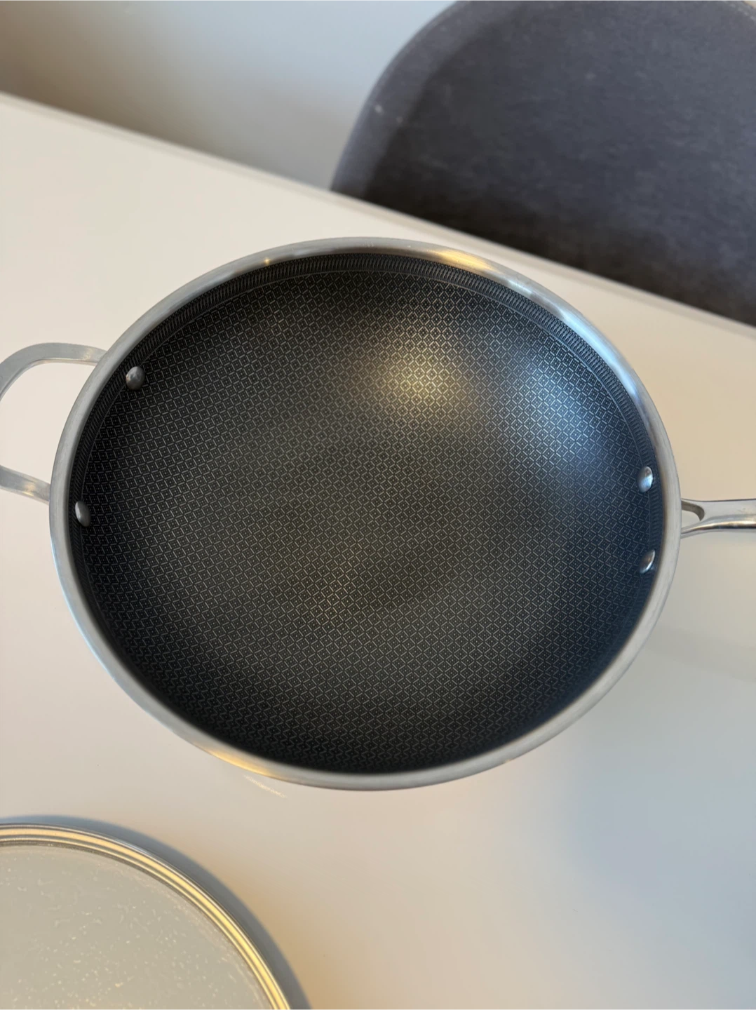 Stainless Steel Wok with Glass Lid - photo 3