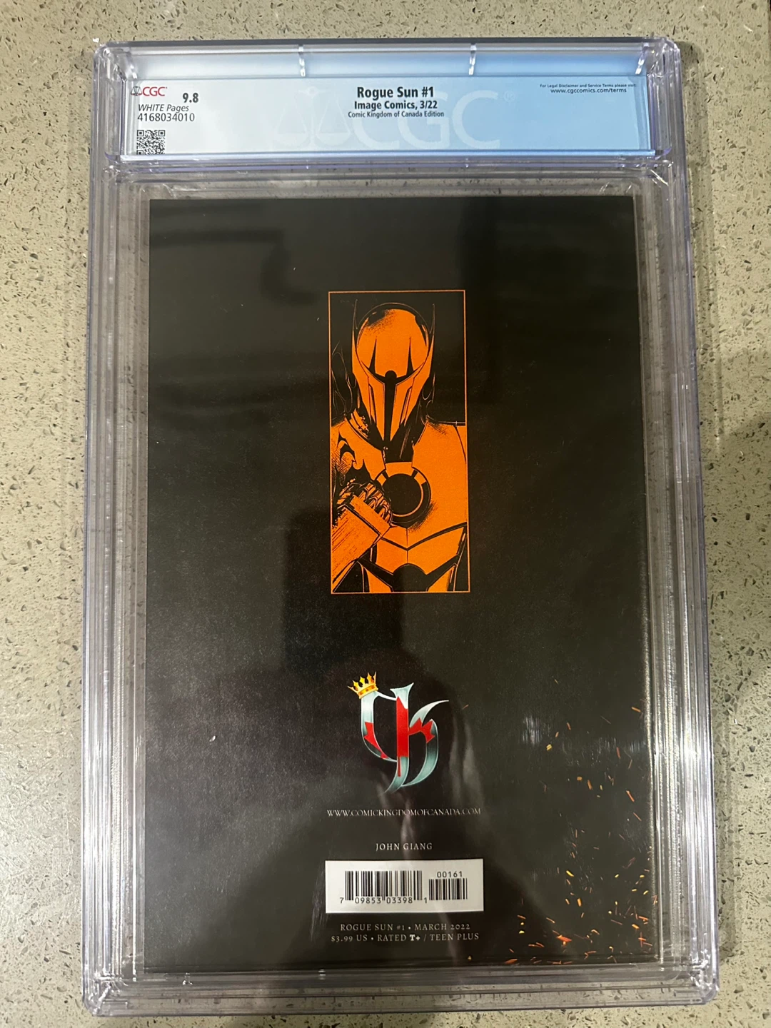 Rogue Sun #1 CGC 9.8  Giang  Virgin Comic Kingdom Exclusi - photo 2