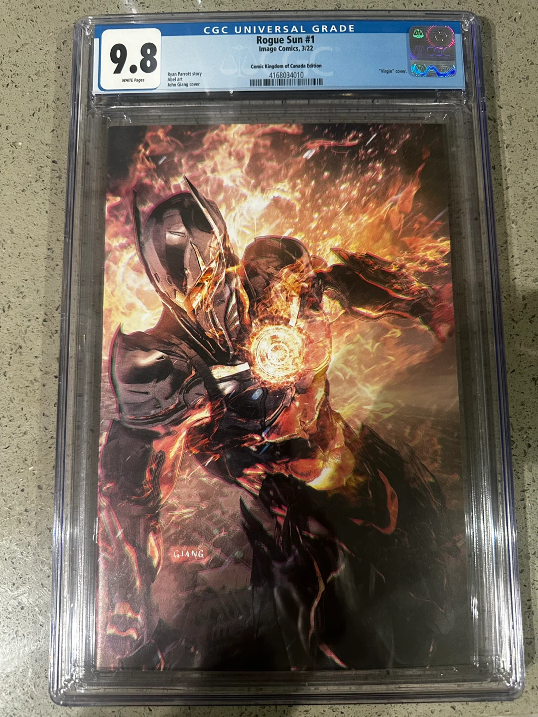 Rogue Sun #1 CGC 9.8  Giang  Virgin Comic Kingdom Exclusi