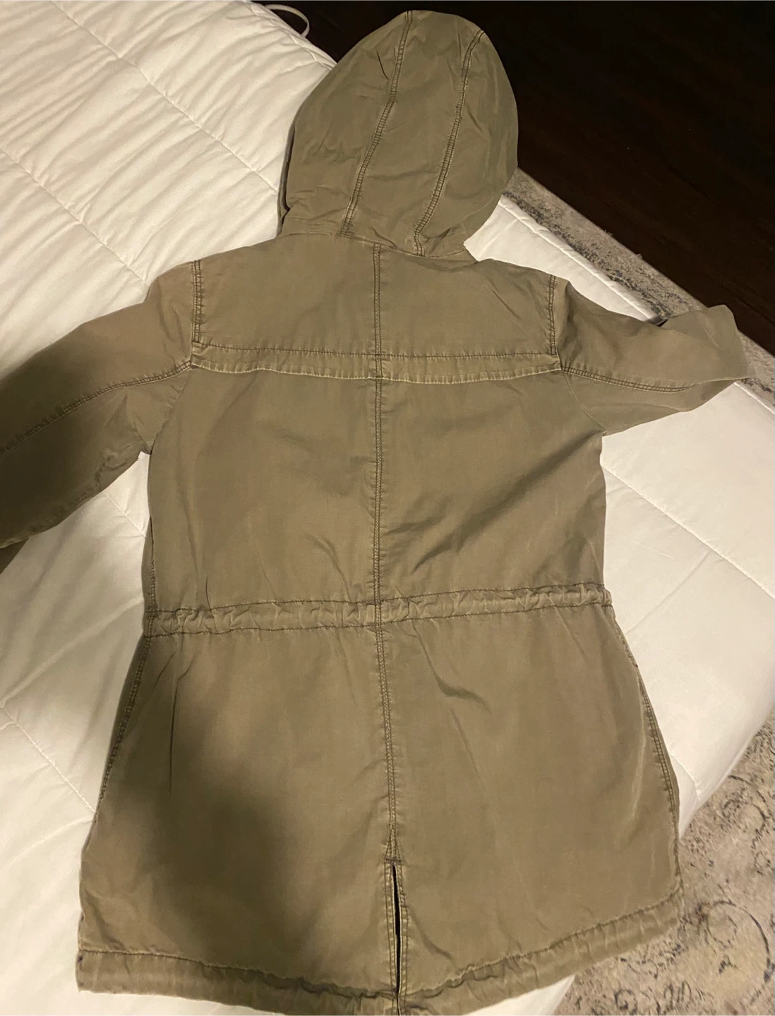 H&M Khaki Parka Jacket with Hood - photo 2