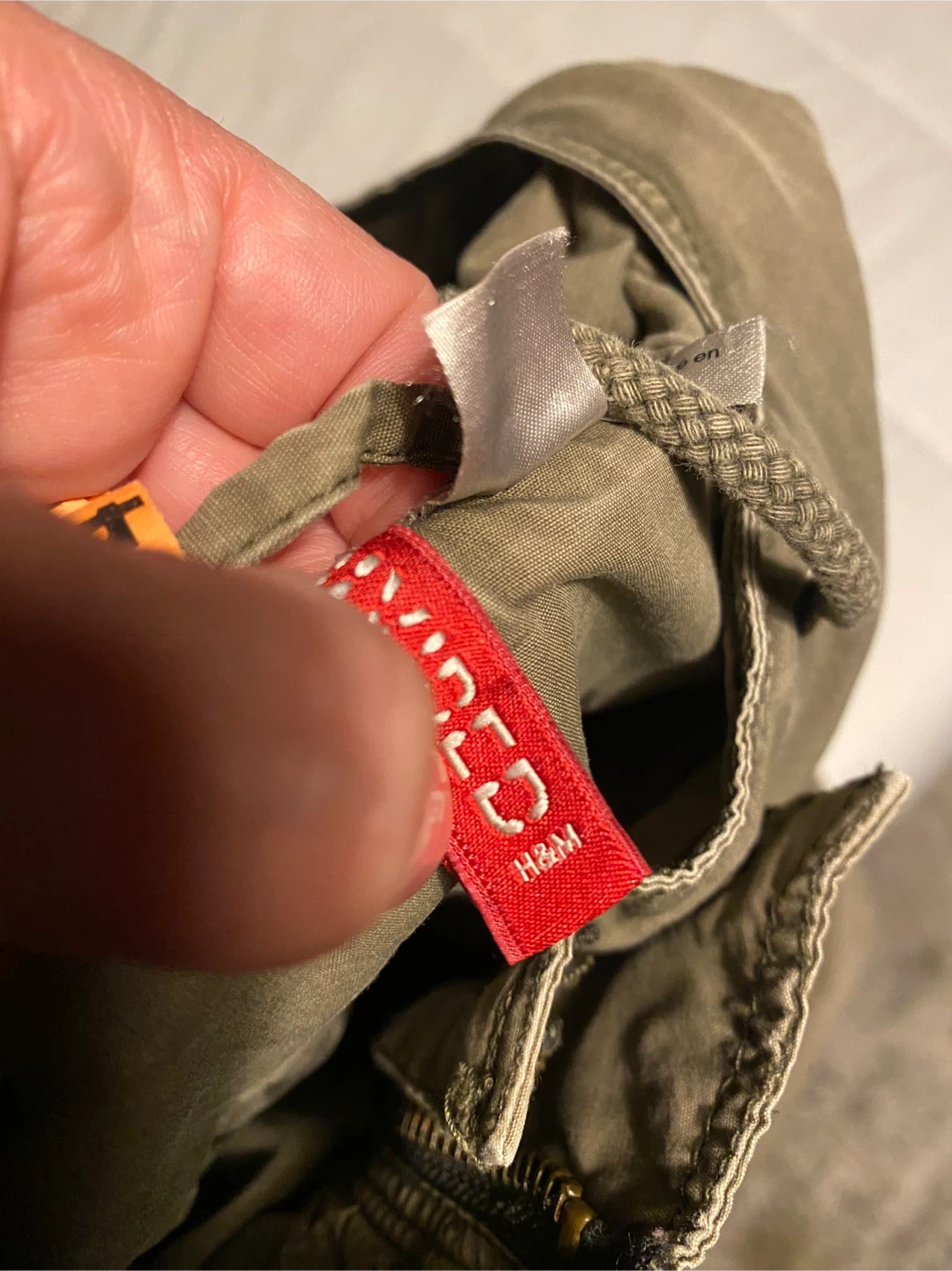 H&M Khaki Parka Jacket with Hood - photo 3