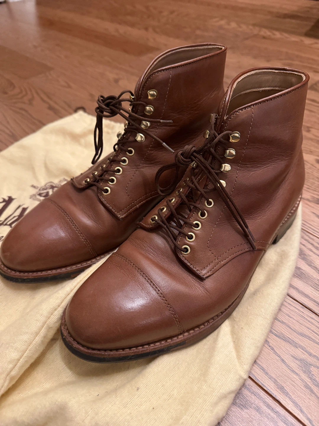 Alden Brown Leather Custom Bootmaker Boots