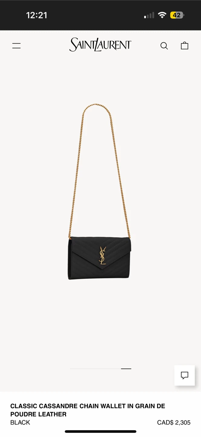 Saint Laurent Wallet on Chain