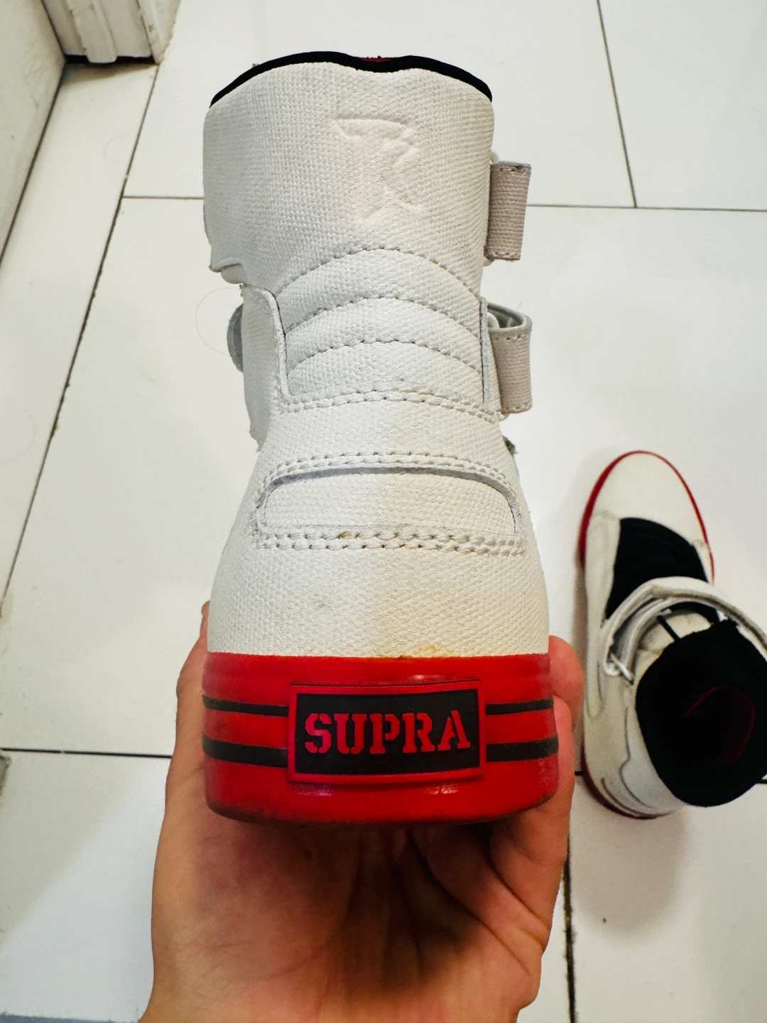 Supra High-Top Sneakers with Velcro Straps - photo 4
