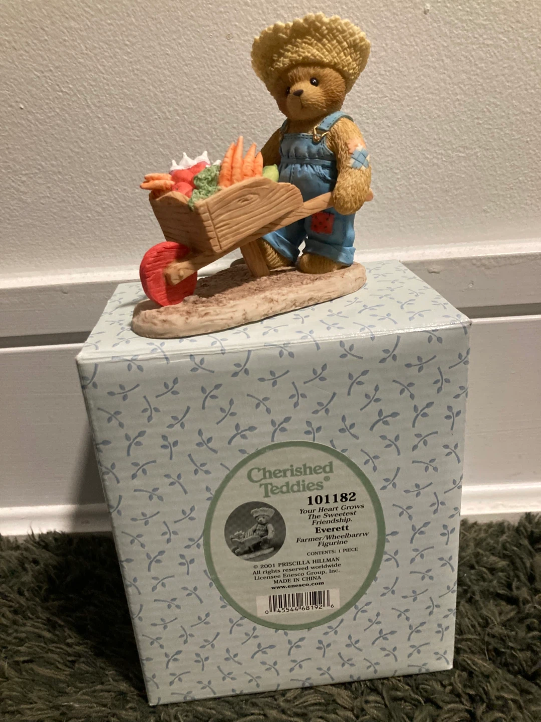 Cherished Teddies 101182 Everett Farmer Figurine 101182