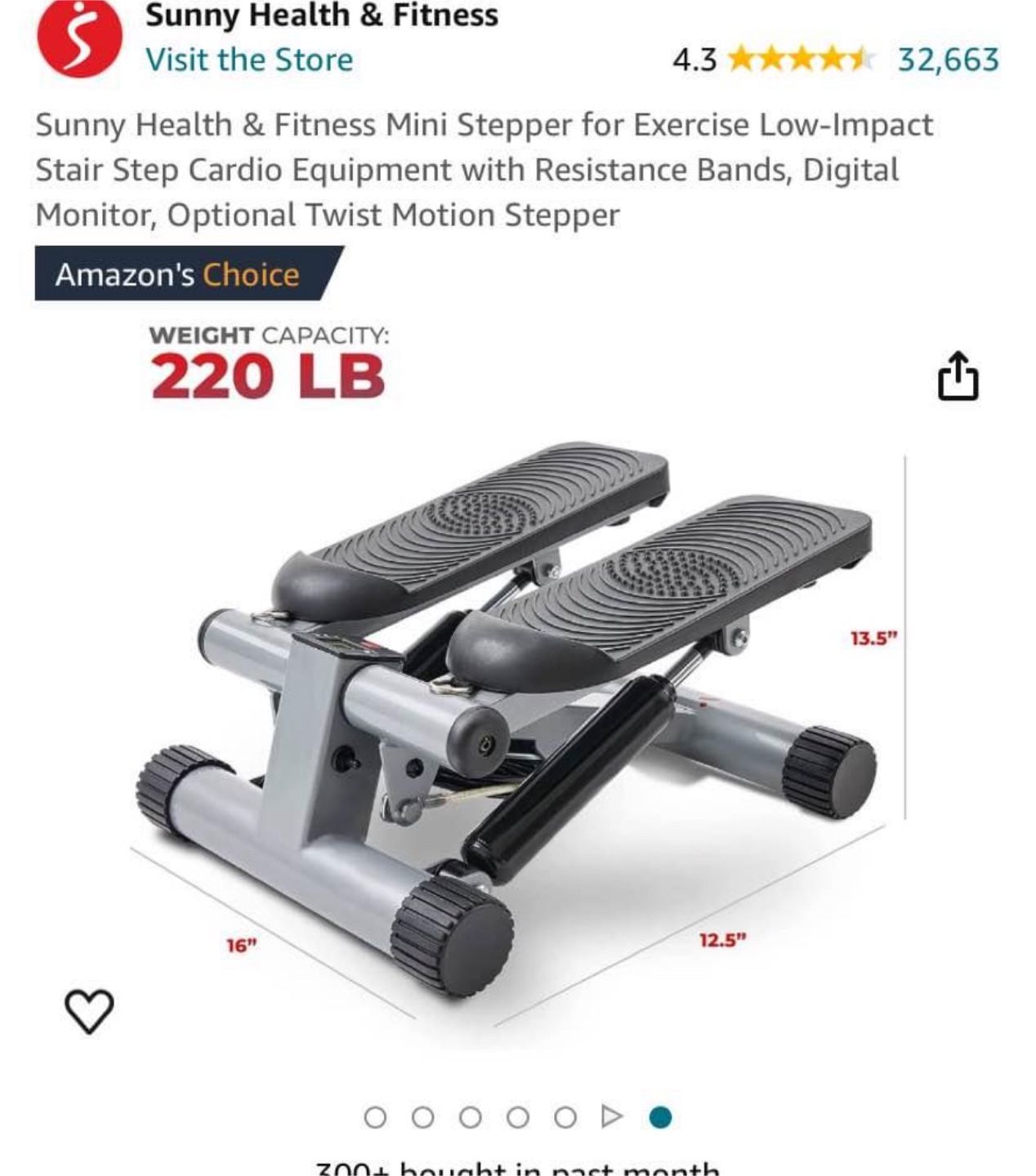 Sunny Health & Fitness Mini Stepper with Digital Monitor - photo 2