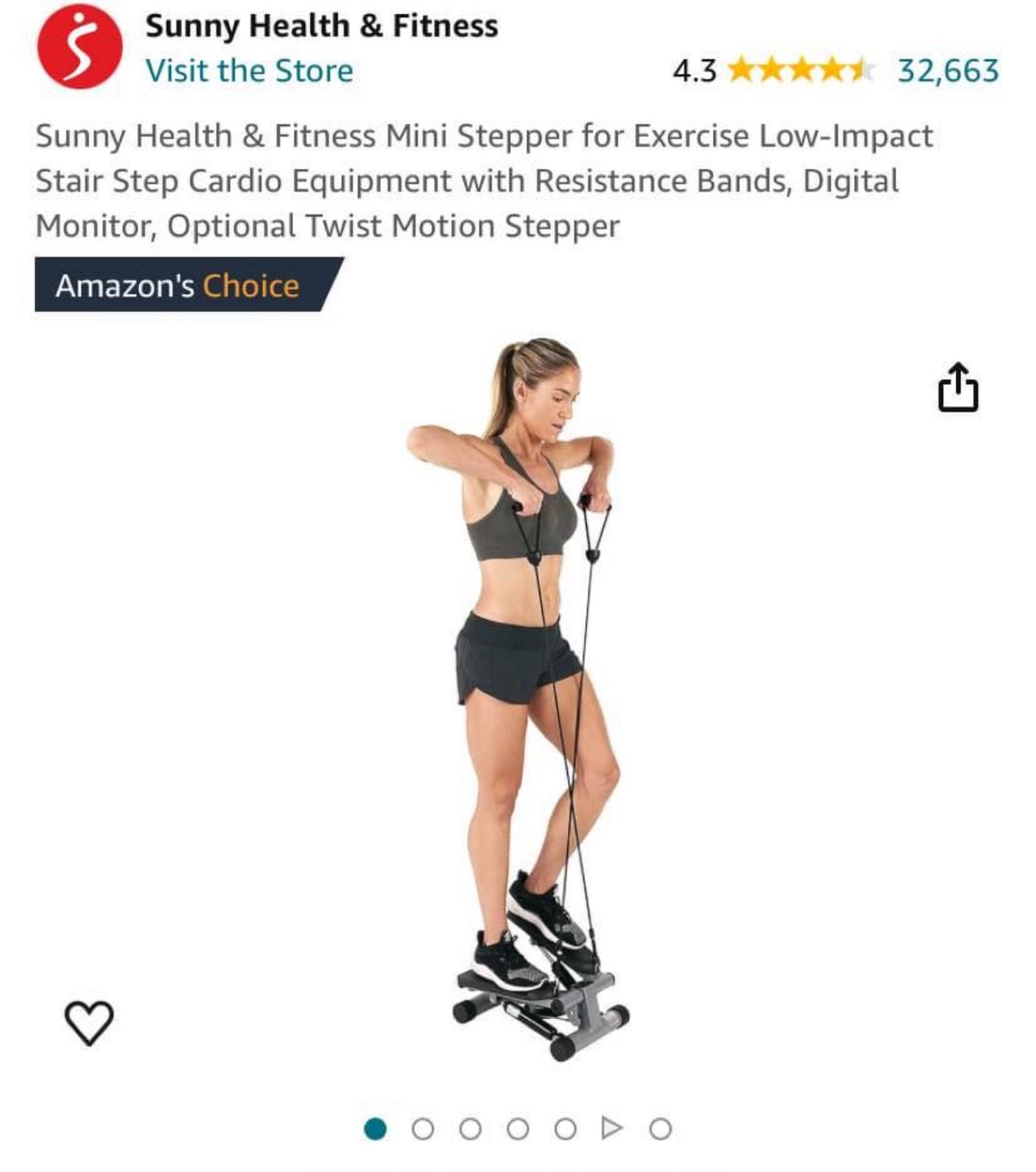 Sunny Health & Fitness Mini Stepper with Digital Monitor - photo 3