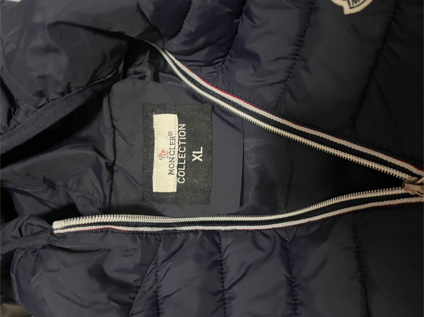 Moncler Puffer Vest - Navy Blue - Size XL - photo 3