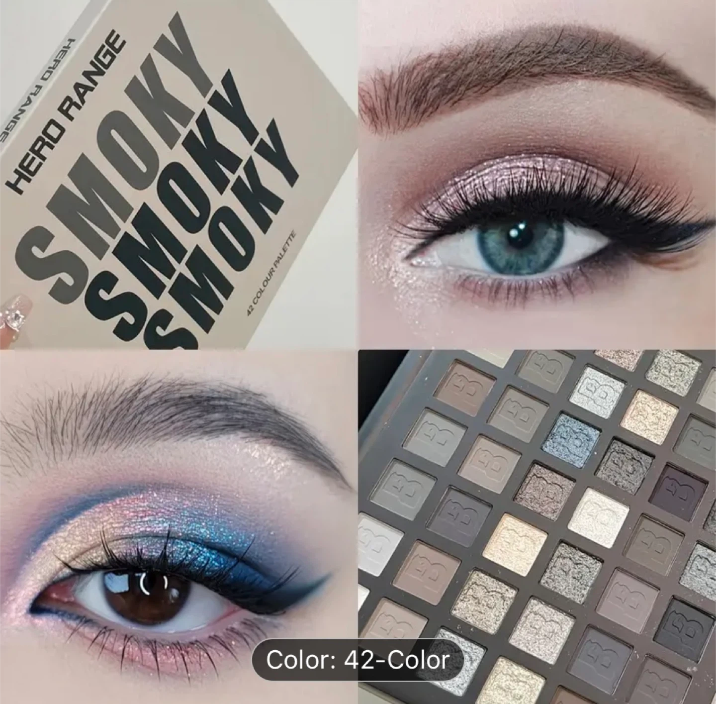 (NEW) Smoky 42-Color Eyeshadow Palette - photo 3