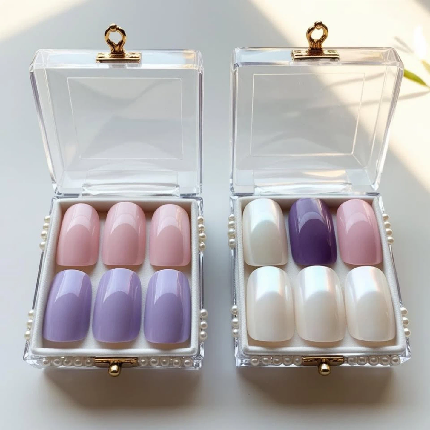 Brand New 36 Pcs Pastel Colored Press-On Nail Tips
