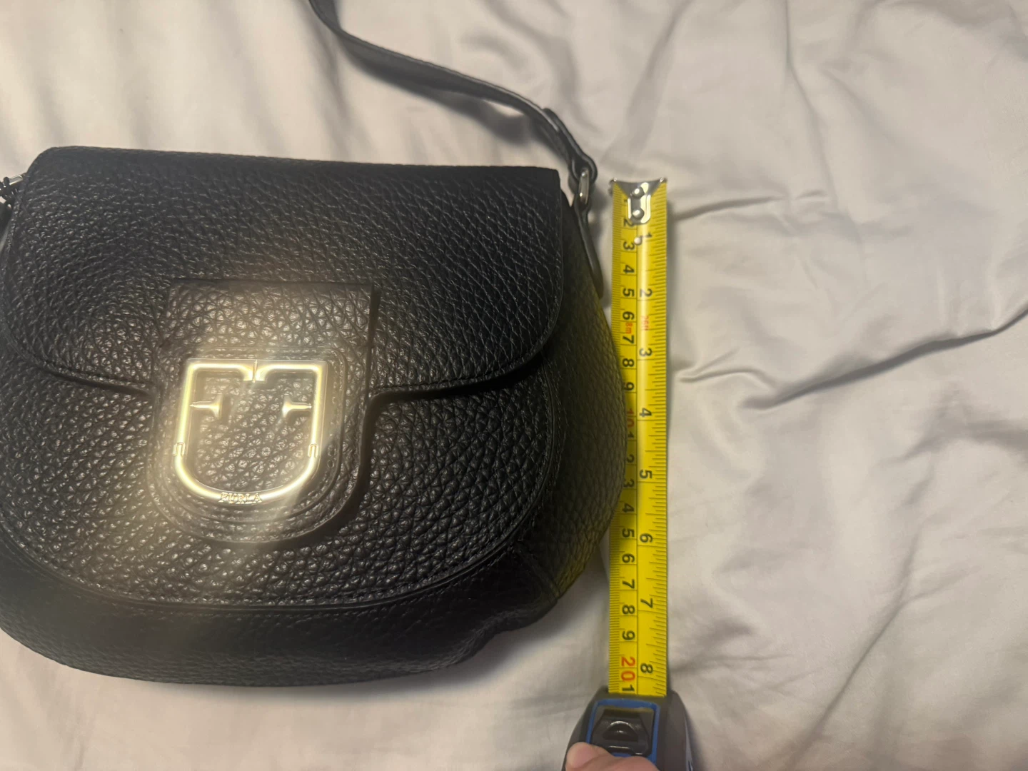 Furla Black Leather Crossbody Bag