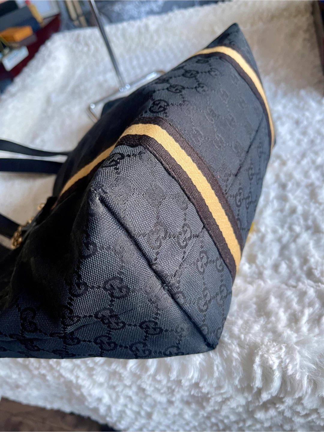Gucci Black GG Canvas Tote Bag - photo 4