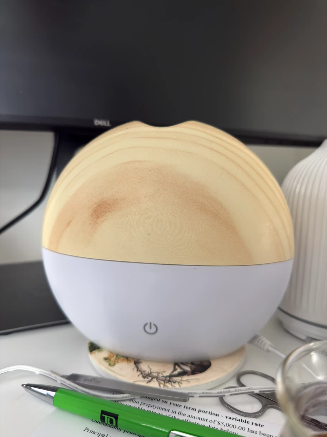 White and Wood Essential Oil Diffuser