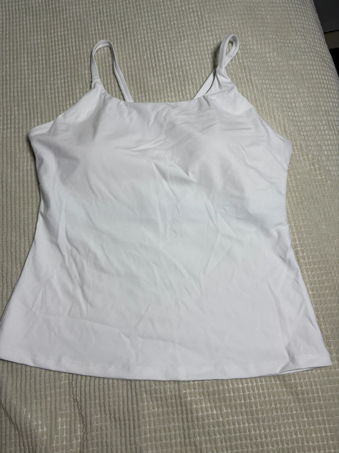 White Kimtree Align Tank Top - photo 3