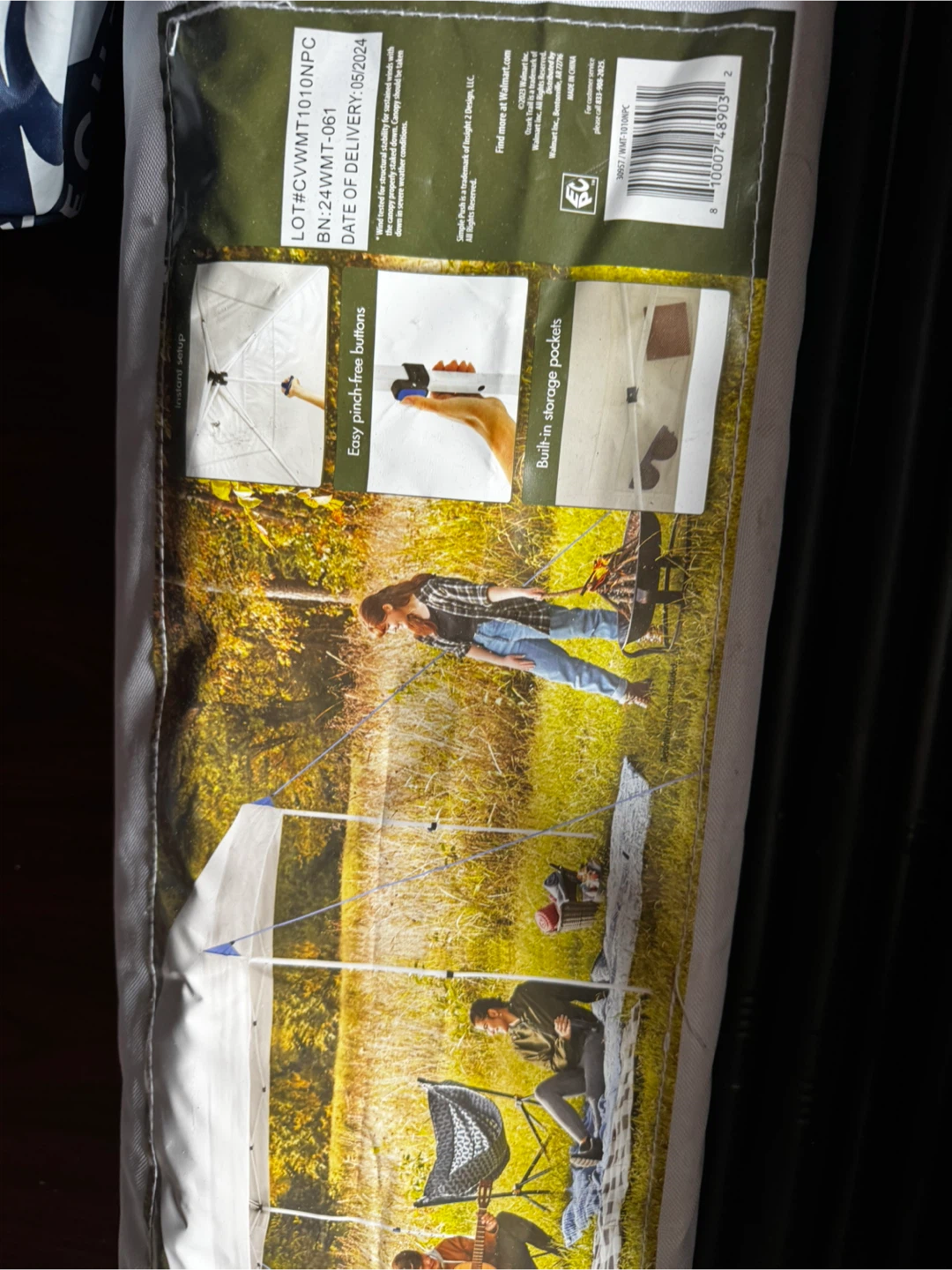Ozark Trail 10 x 10 ft Straight Leg Simple Push Canopy - photo 2