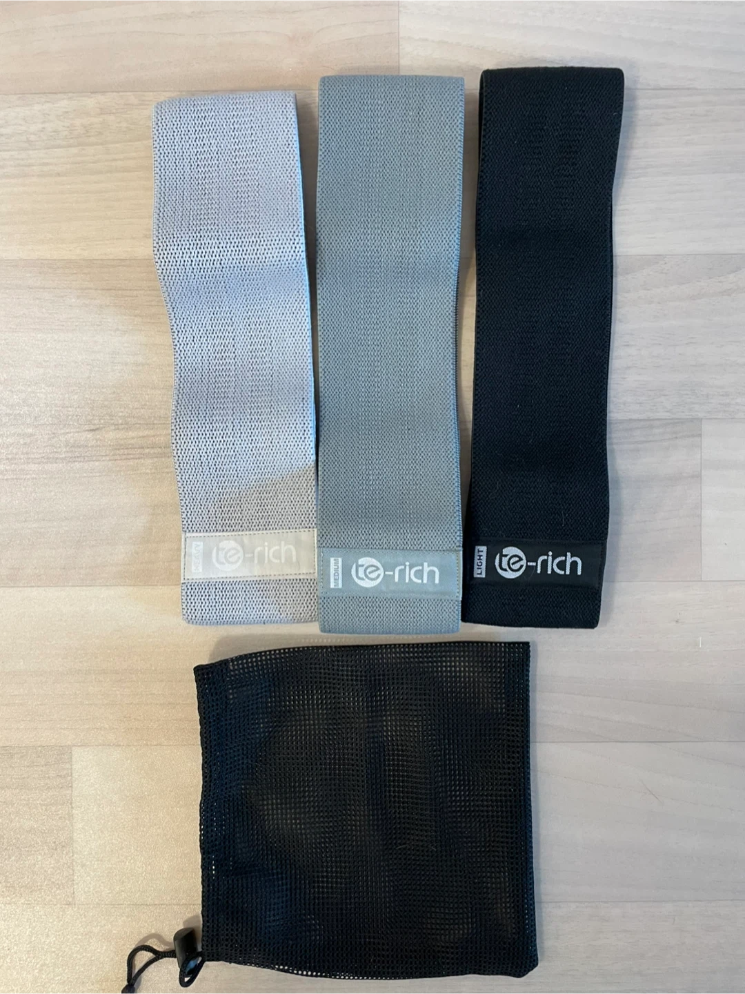Legs, Glutes, Fabric Workout Loop Bands - Resistance Bands Set