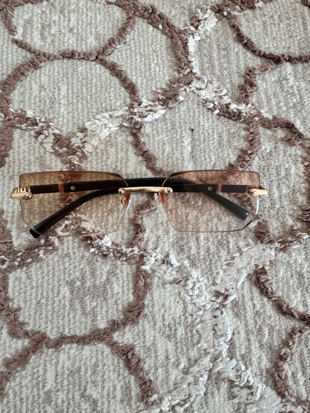 Rimless Brown Gradient Lens Sunglasses - photo 2