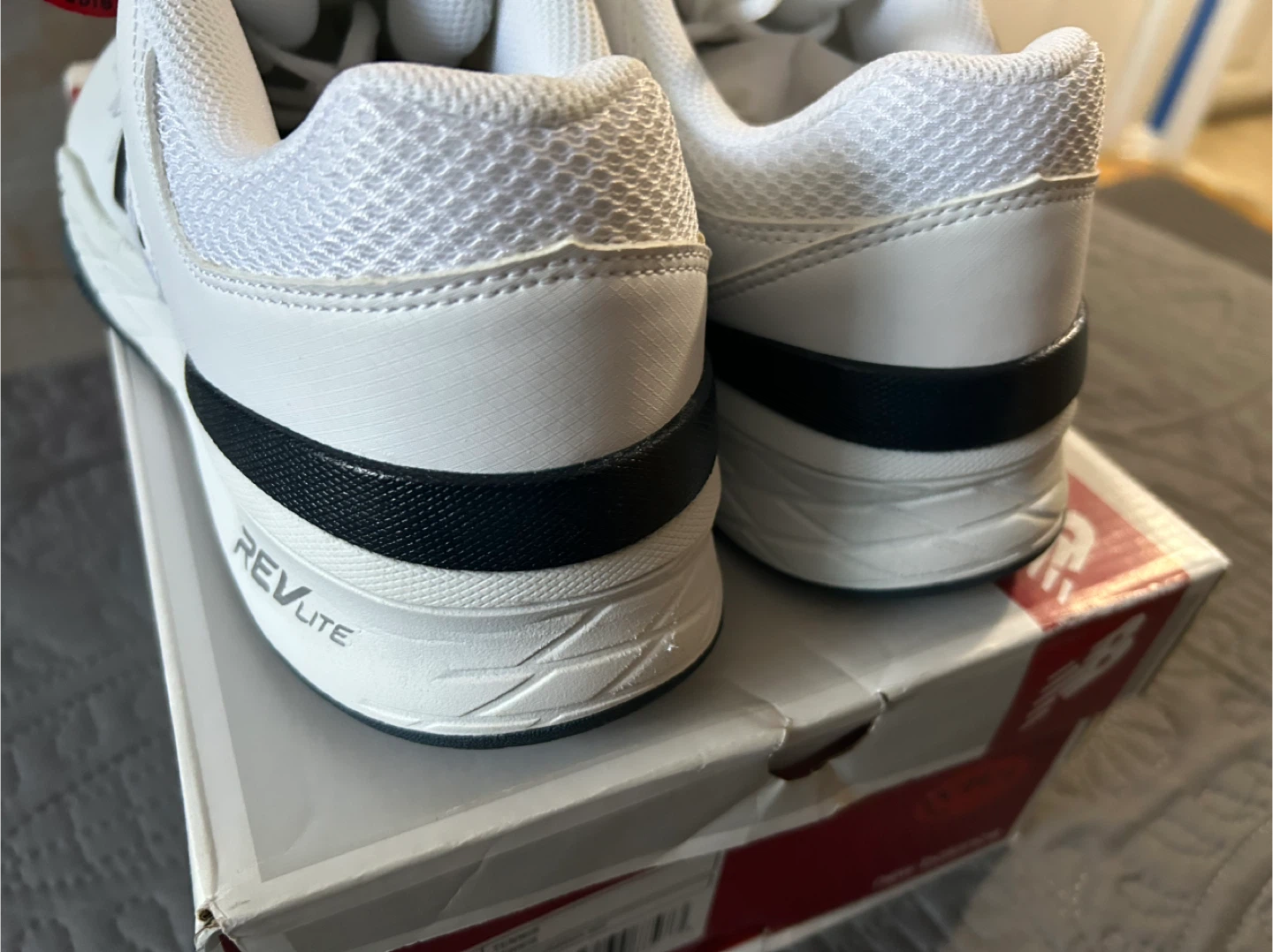 New Balance 1006Tennis Shoes – White/Black, Men’s 12 Wide(4E) - photo 4