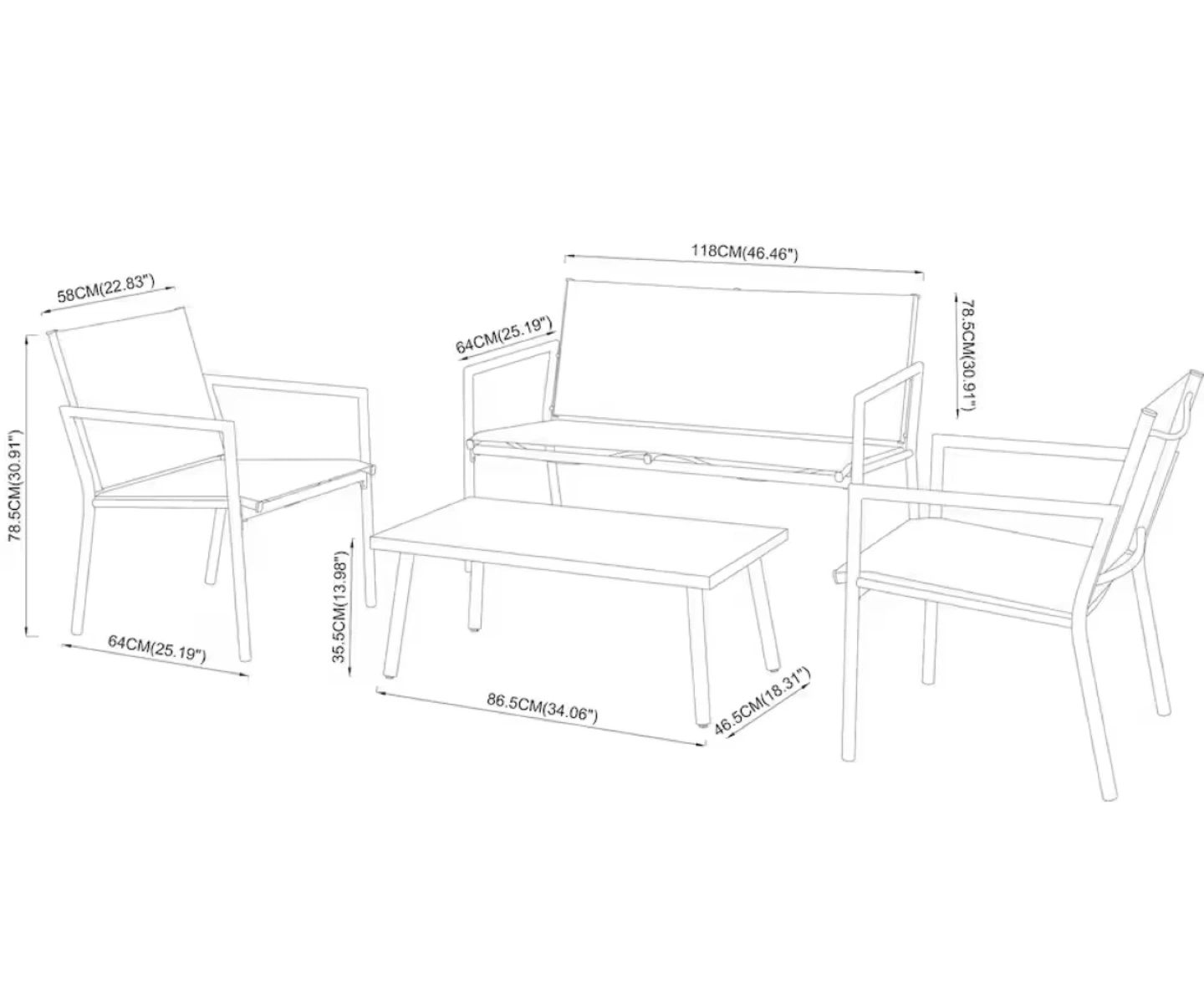 Outdoor Patio Furniture Set - photo 3
