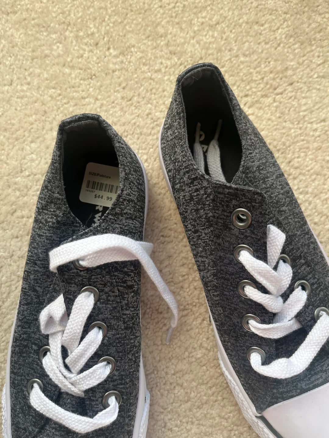 Airwalk Grey Lace-Up Sneakers - Size 7 - photo 4