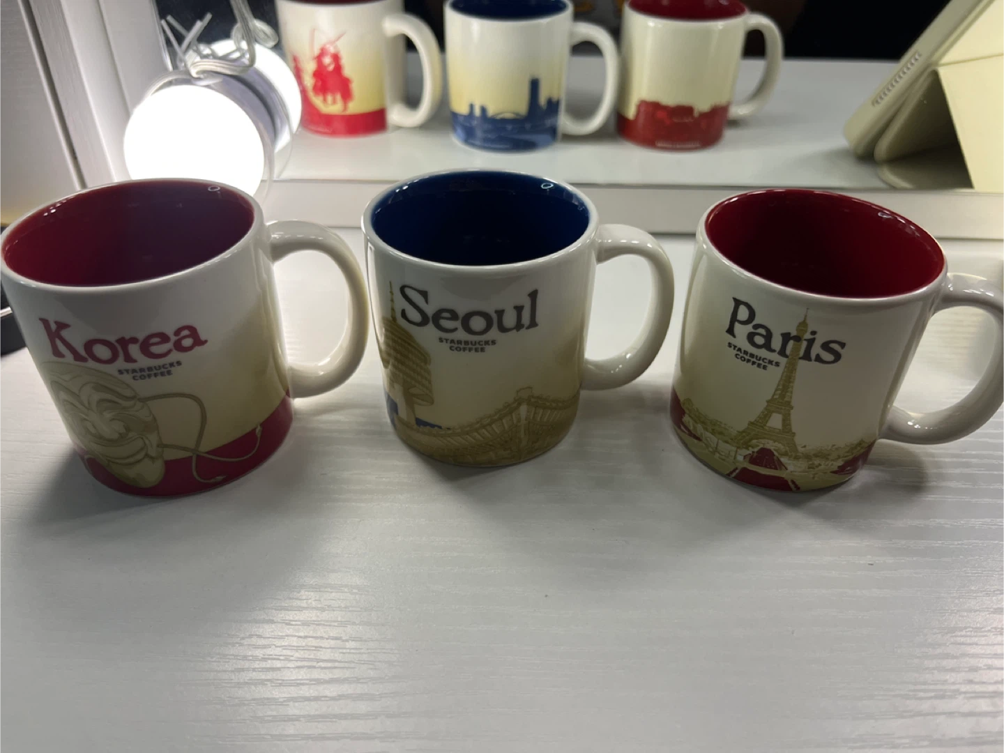 Starbucks Collector Series Mugs - Seoul, Paris, Korea