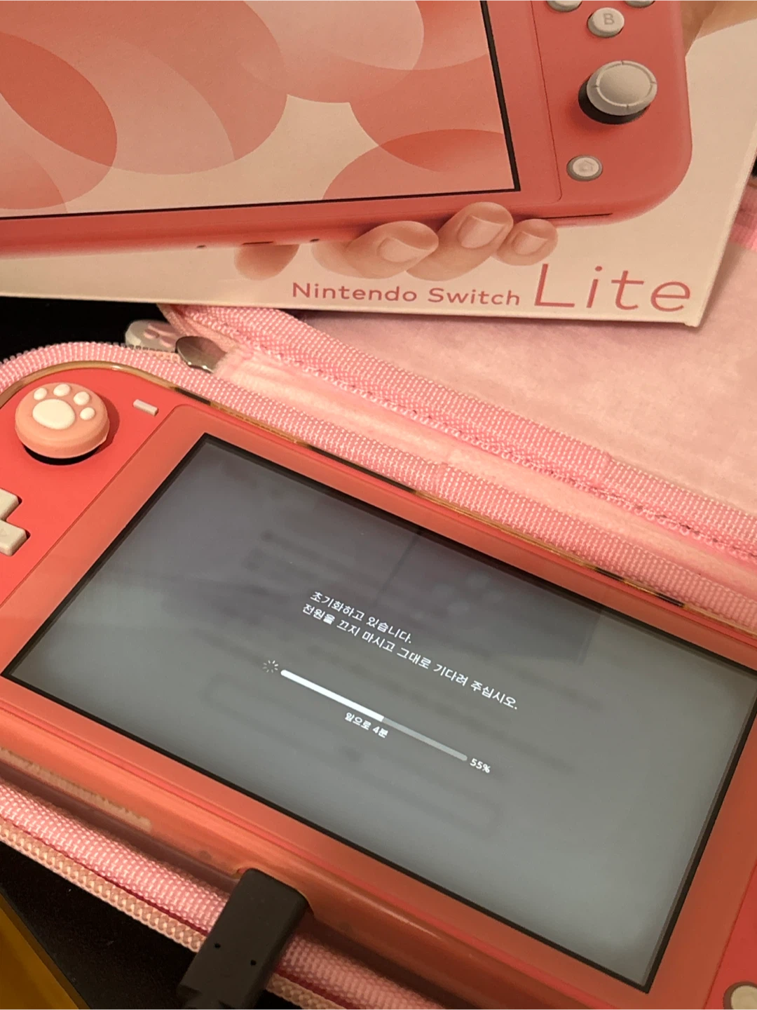 Nintendo Switch Lite  (Box + Charger Included)