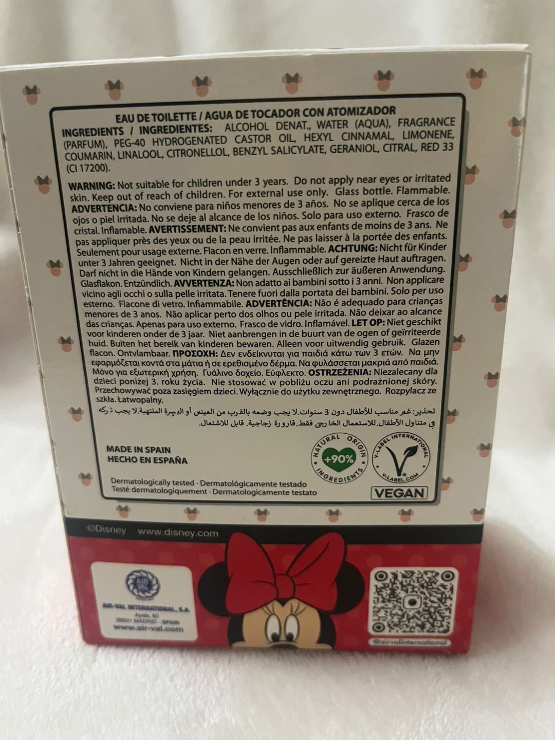 Disney Minnie Mouse Eau de Toilette 100ml Natural Spray - photo 2