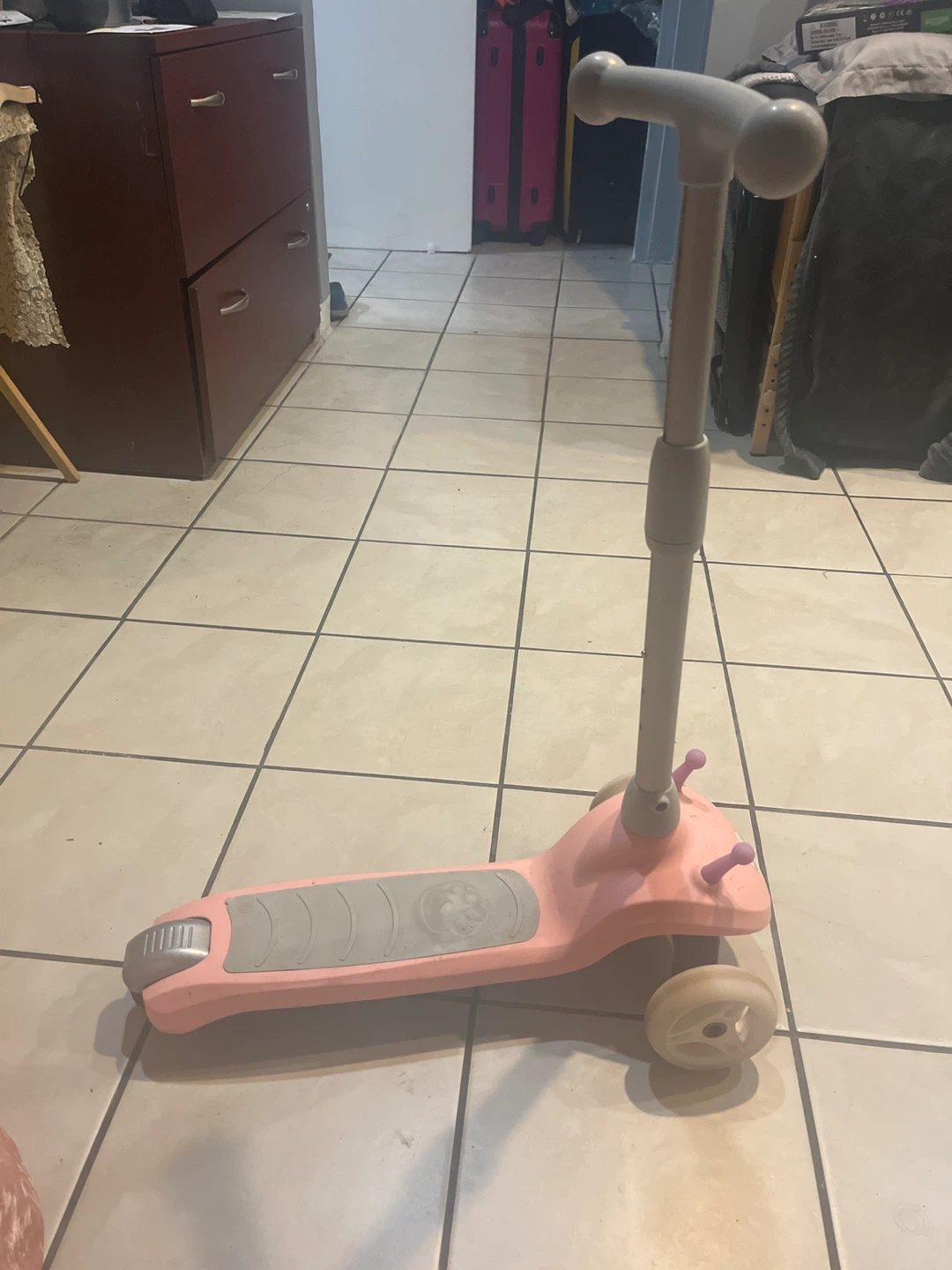 Pink 3-Wheel Scooter for Kids