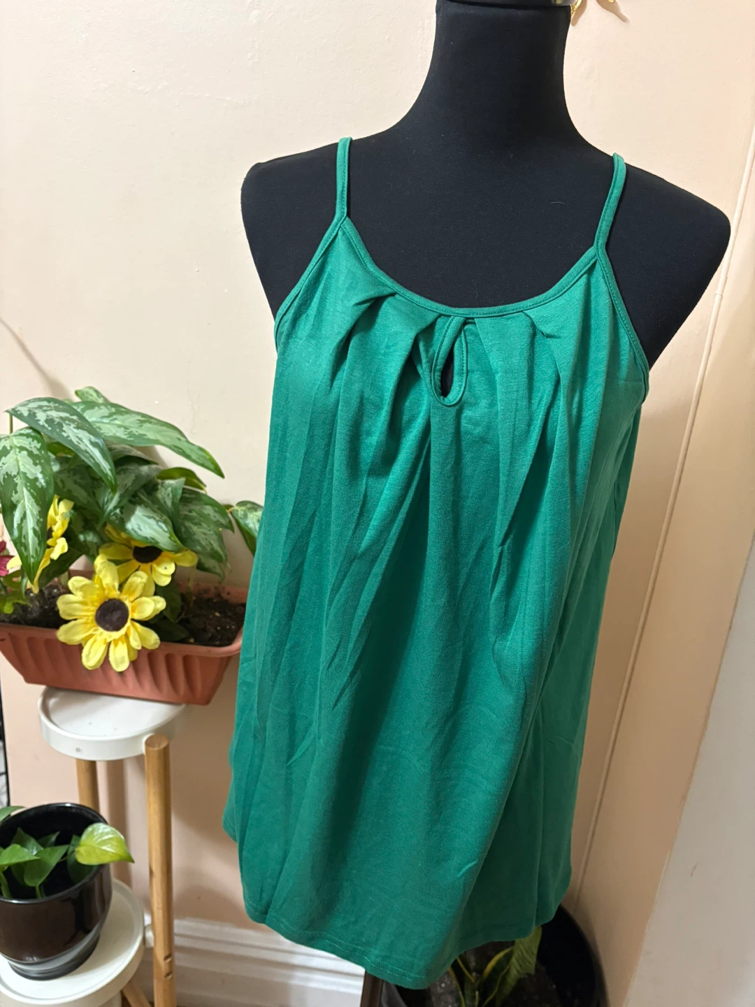 Green Tank Top Size S
