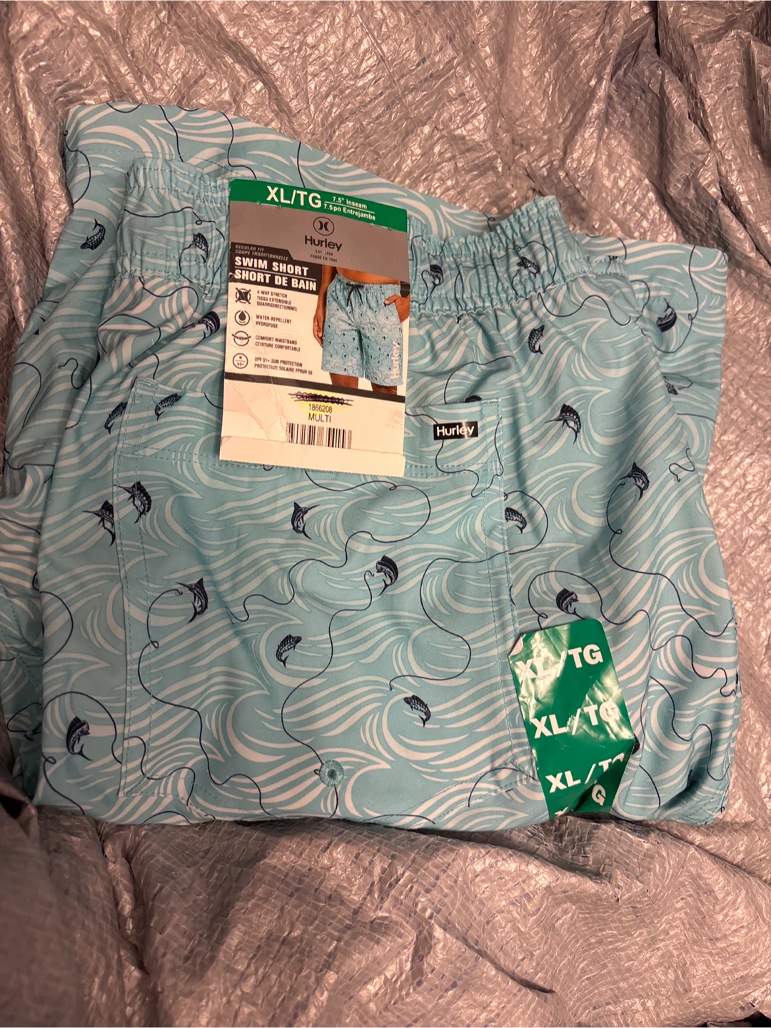 Hurley Swim Shorts XL/TG 7.5" Inseam