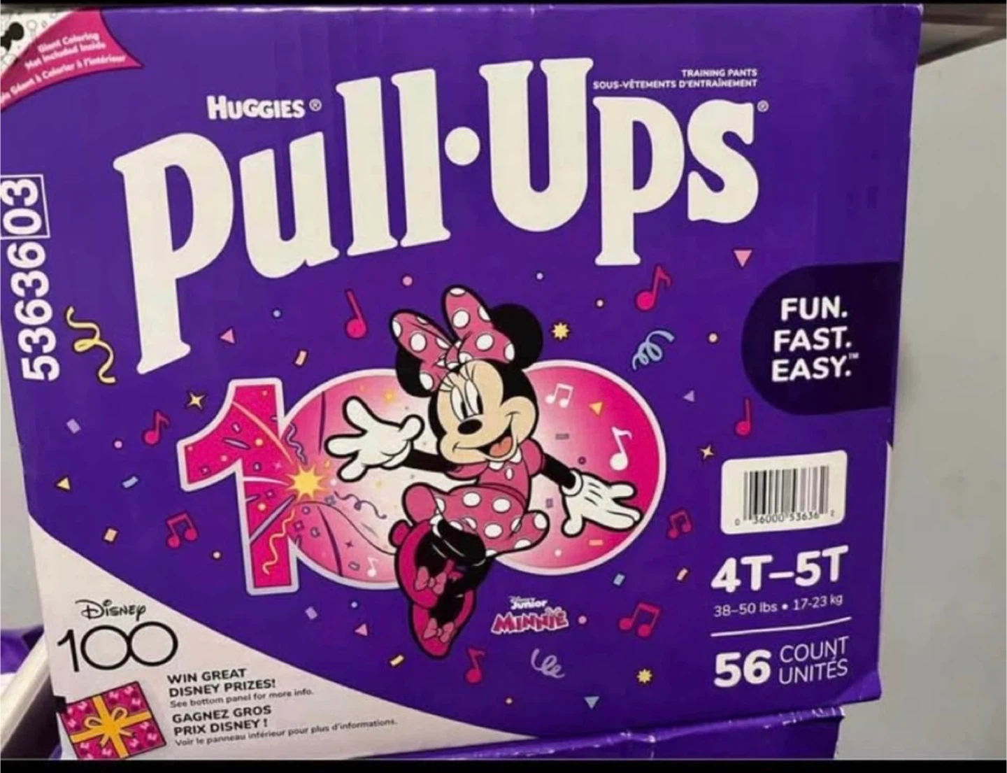 Huggies Pull-Ups Training Pants, Size 4T-5T, 56 Count