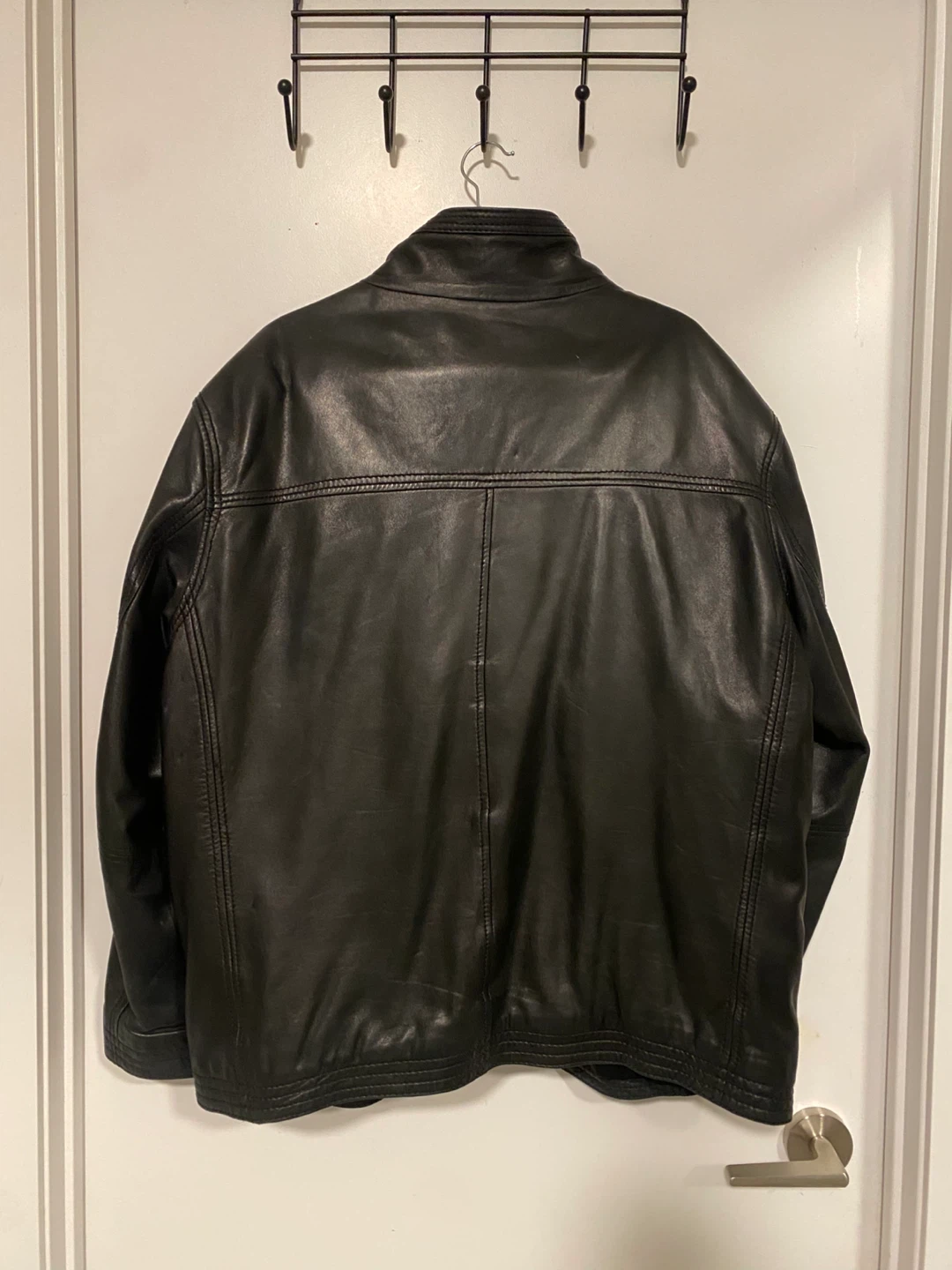 Andrew Marc Black Leather Jacket - XL - photo 4