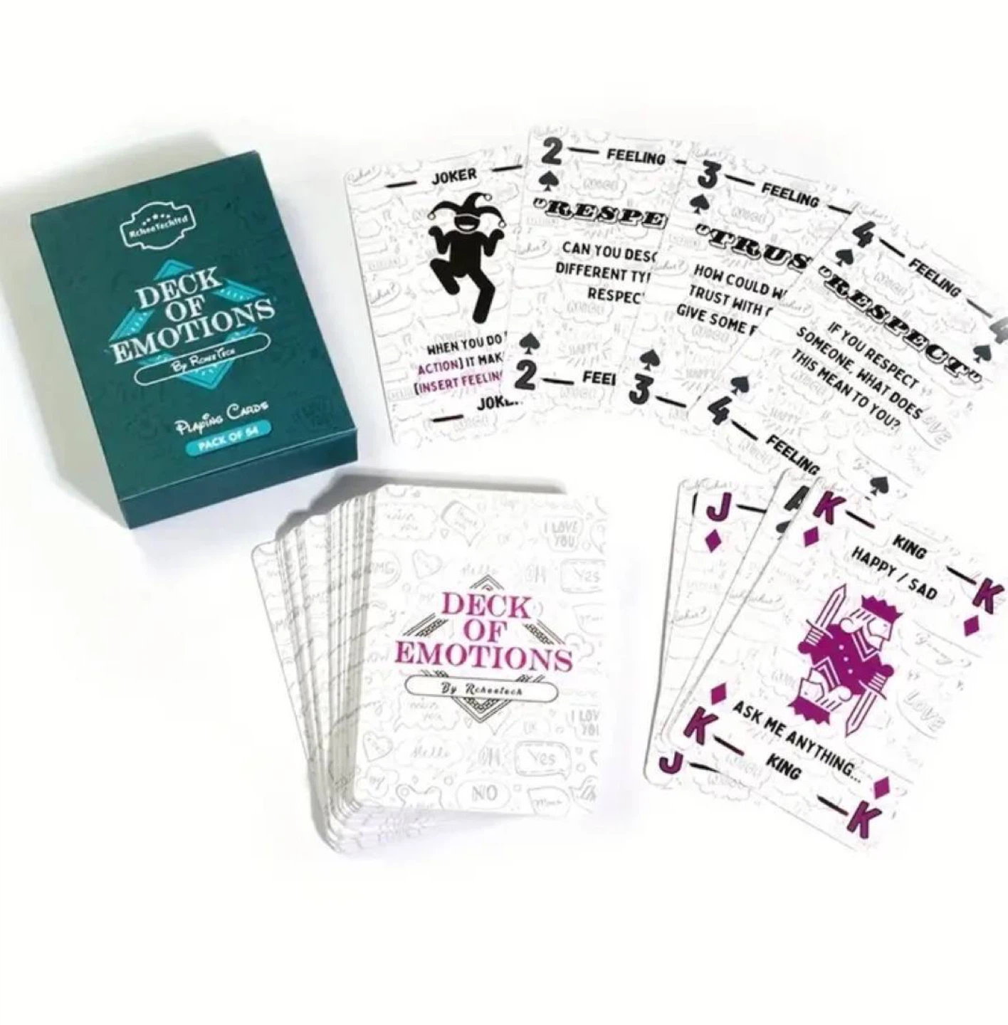 Deck of Emotions Playing Cards