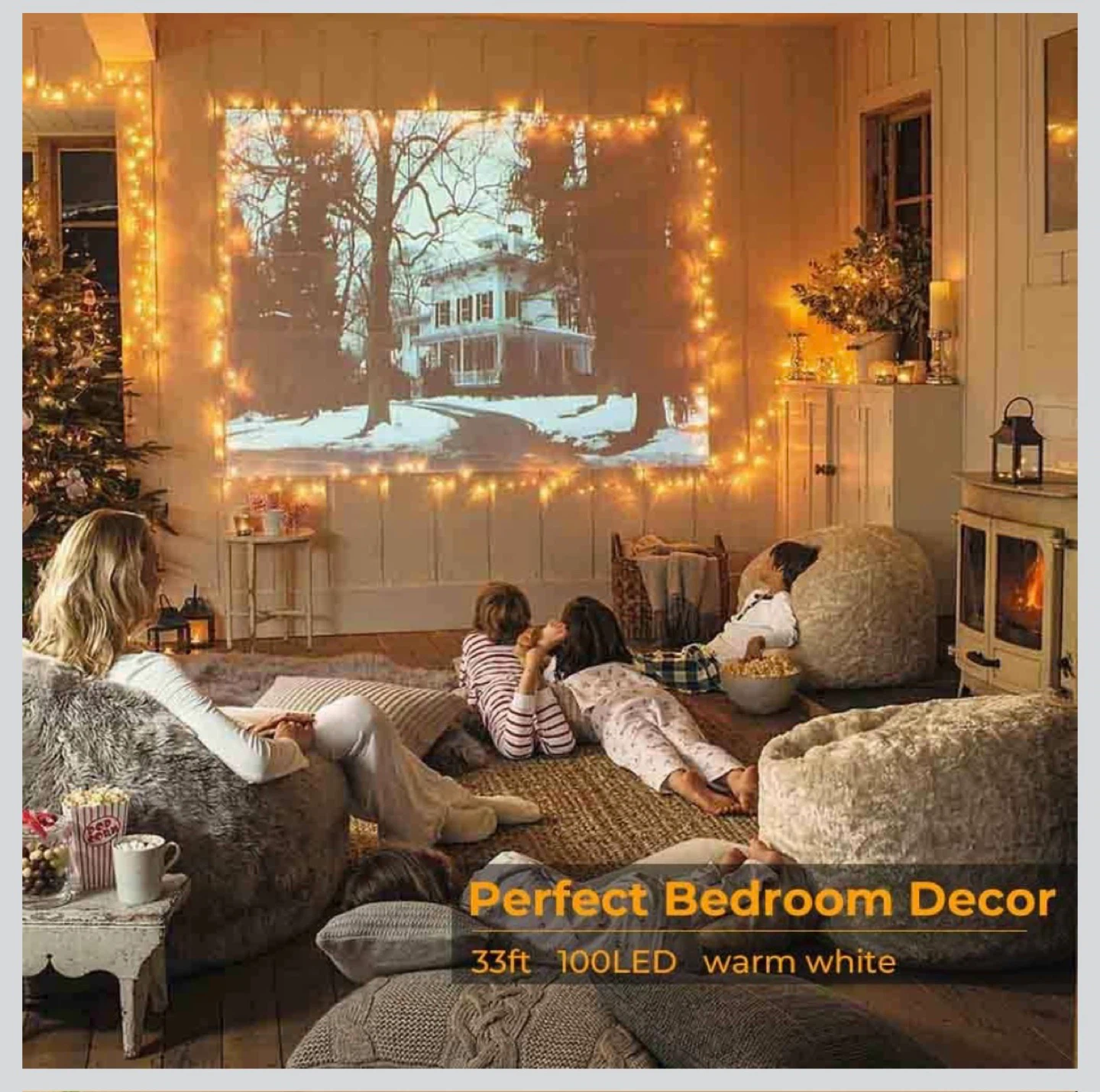 100 LED String Lights - 33ft Copper Wire - photo 2