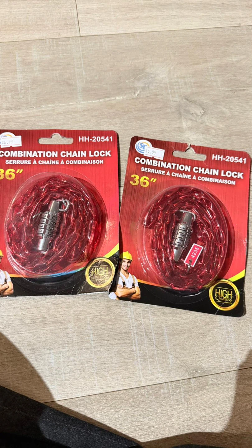 Combination Chain Lock 36"