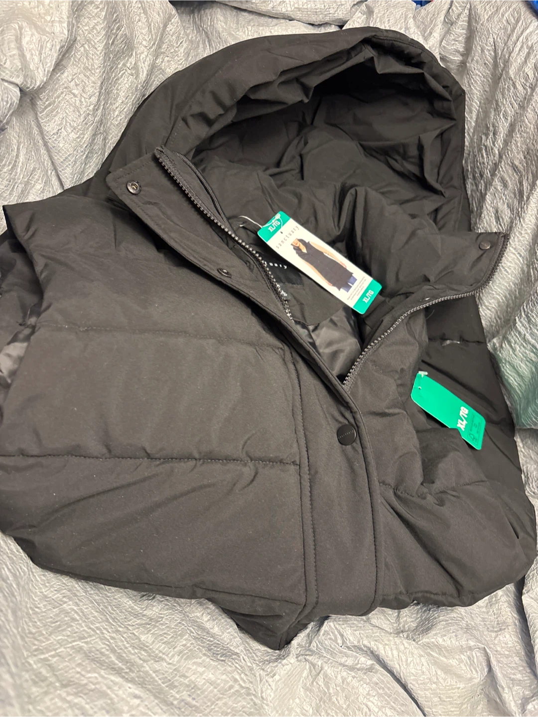 Sanctuary Women's Puffer long Vest XL/TG Black