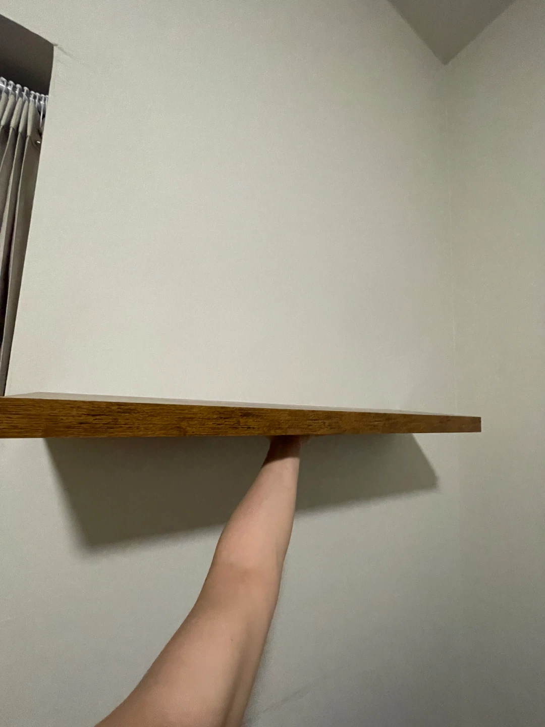 Floating Shelf - Rustic Wood, 31.5" Long - photo 3