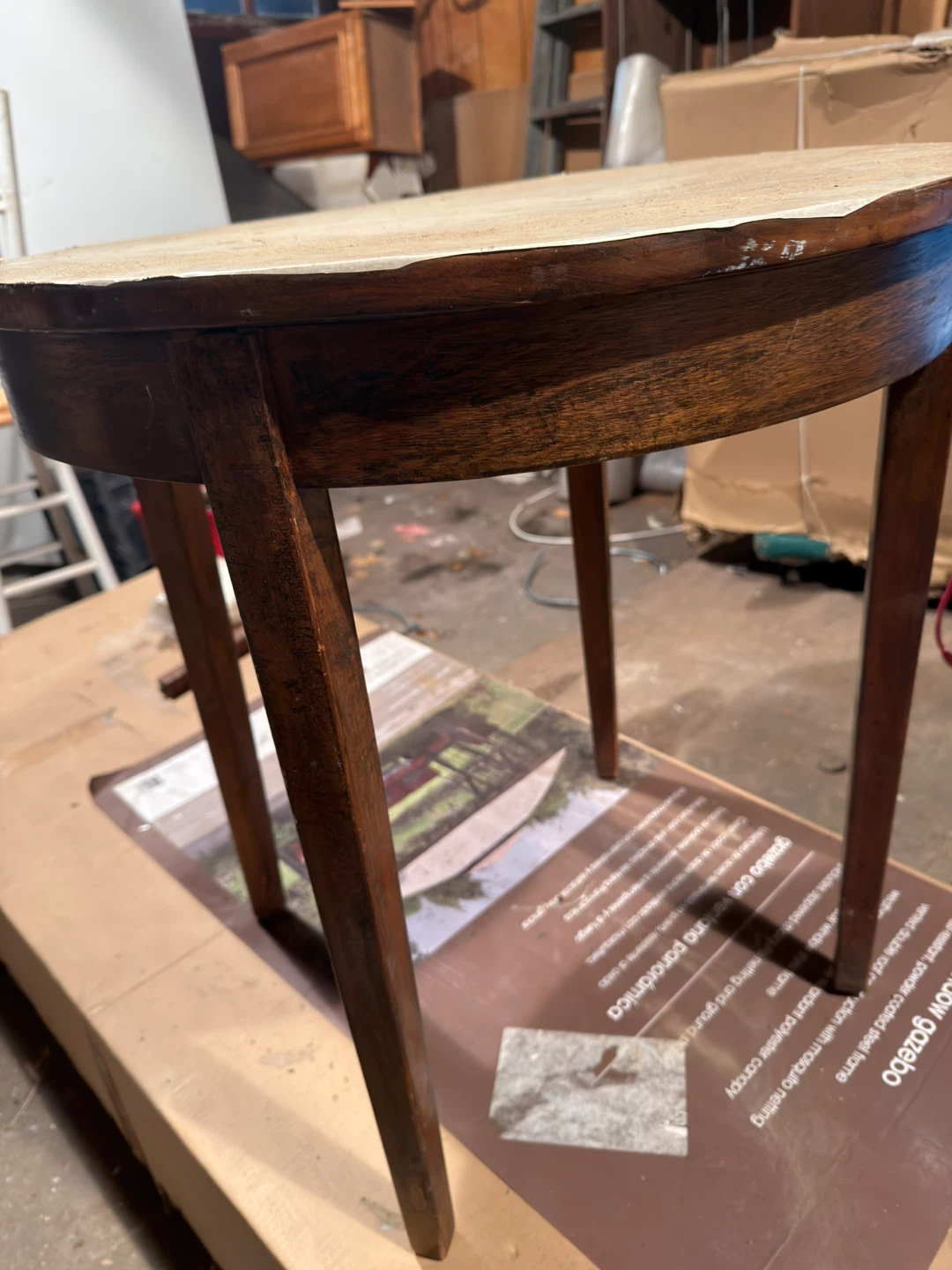 Wooden Round Side Table