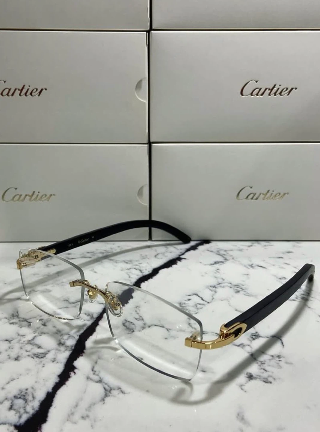 Cartier black buffs CT0046S - photo 2