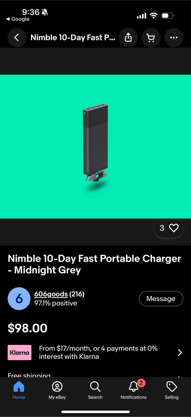 Nimble 10-Day Fast Portable Charger - photo 4