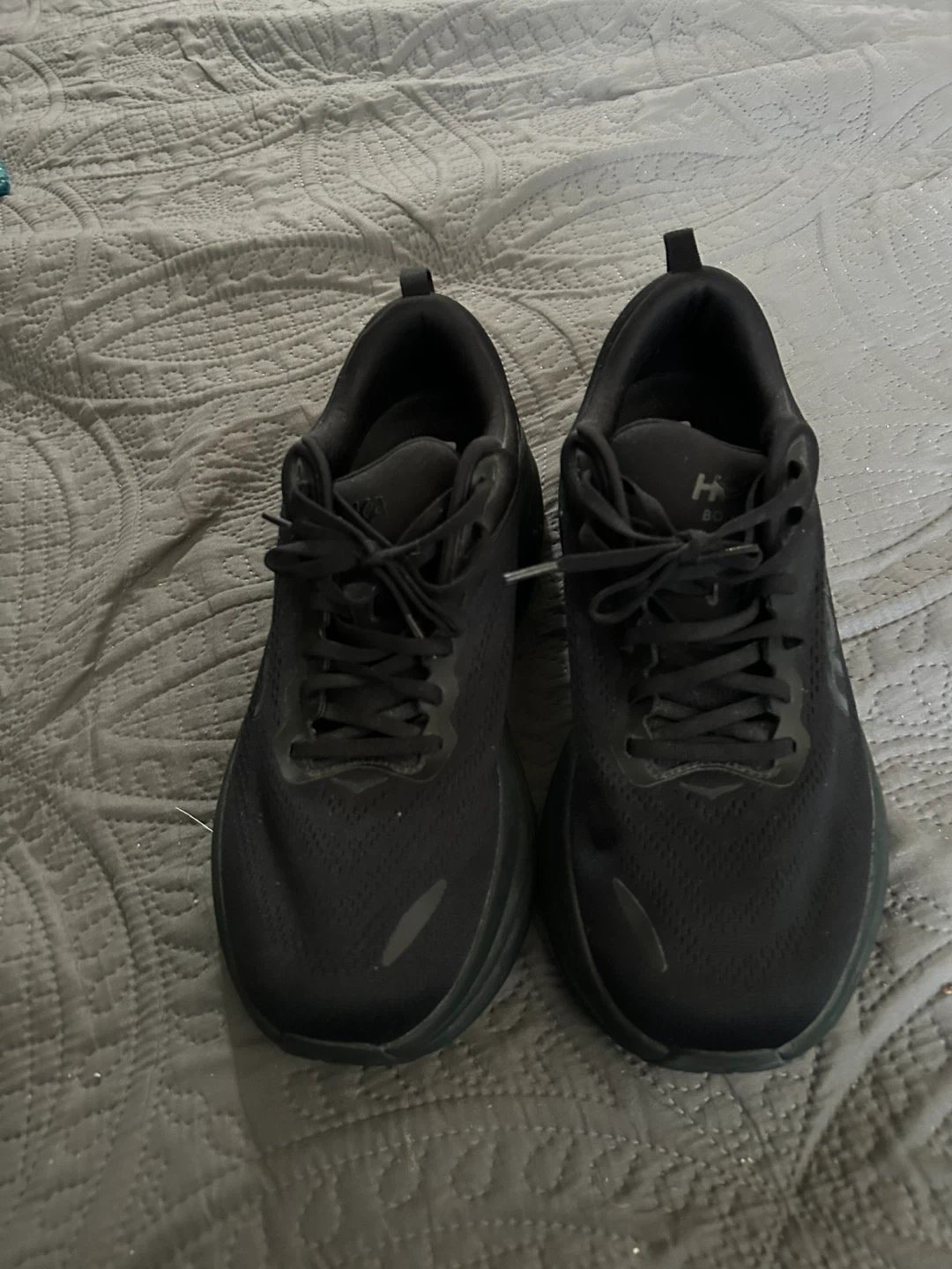 Men’s HOKA Bondi 8 Triple Black Sz 12 (Wide 4E) - photo 2