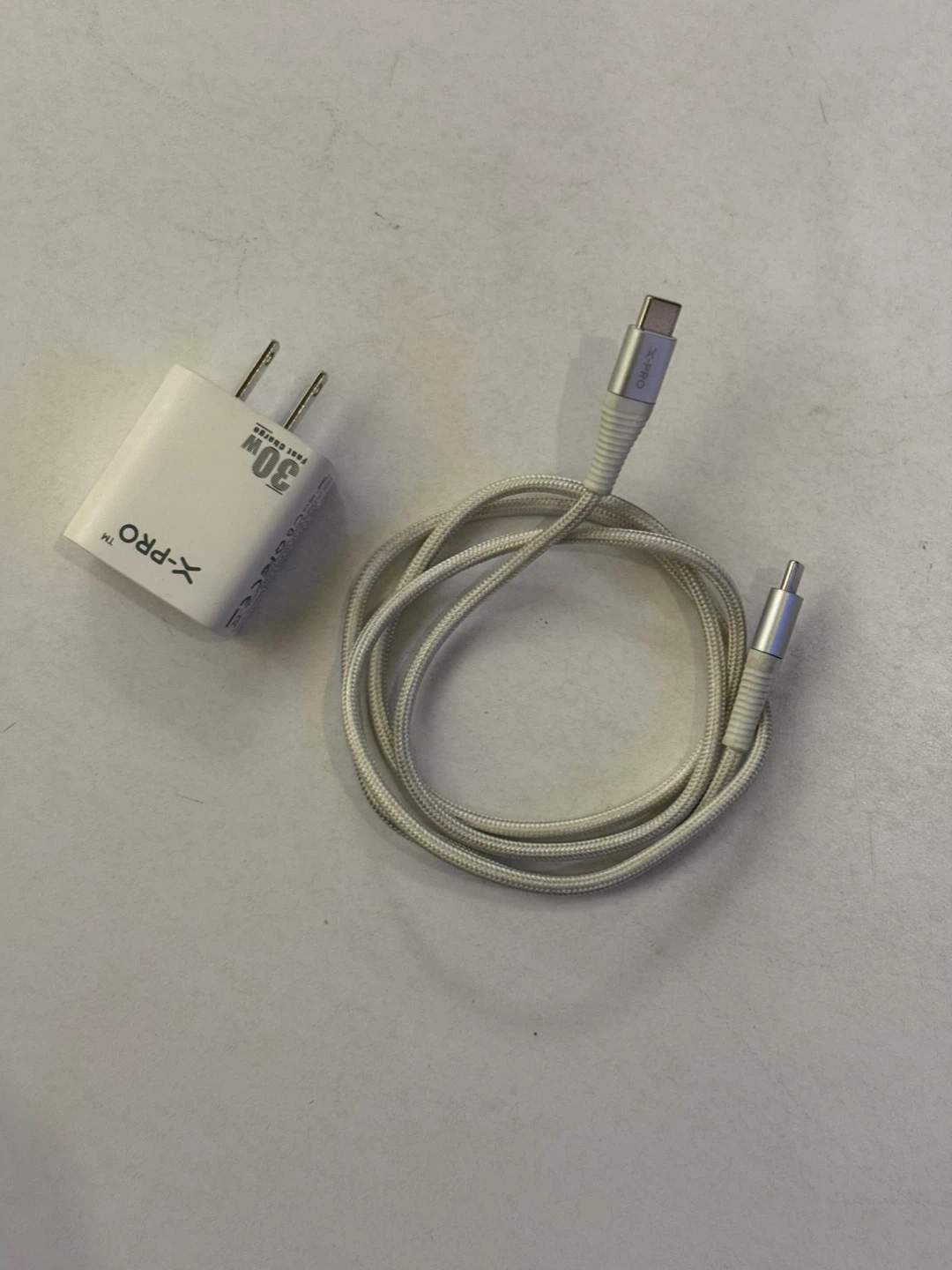 X-PRO 30W Fast Charger with USB-C Cable