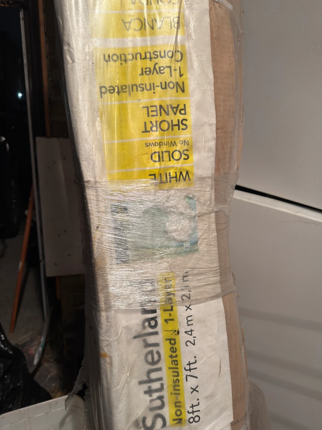 Sutherland Solid Short Panel 8ft x 7ft garage door | Karrot